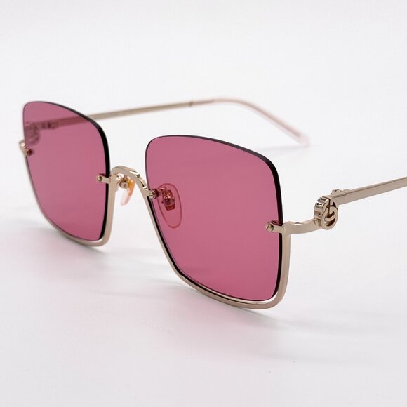 NEW GUCCI GG1279S 003 GOLD/PINK WOMEN SUNGLASSES GUCCI - Picture 7 of 13
